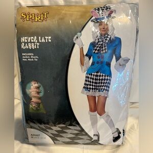 Alice in Wonderland- White Rabbit- Spirit Halloween Costume - New - large